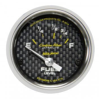 Fuel Level: 16-158 Ω - Carbon Fiber Air-Core Gauge (2 1/16)