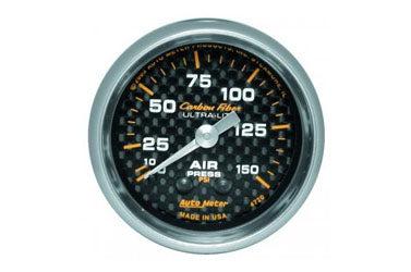 Air Pressure: 0-150 PSI - Carbon Fiber Mechanical Gauge (2 1/16)