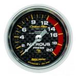 Nitrous Pressure: 0-2000 PSI - Carbon Fiber Mechanical Gauge (2 1/16)