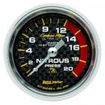 Nitrous Pressure: 0-2000 PSI - Carbon Fiber Mechanical Gauge (2 1/16)