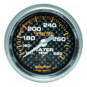 Water Temperature: 140-280°F - Carbon Fiber Mechanical Gauge (2 1/16)