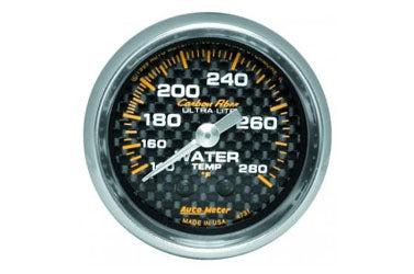 Water Temperature: 140-280°F - Carbon Fiber Mechanical Gauge (2 1/16)