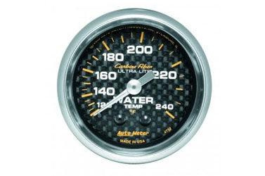 Water Temperature: 120-240°F - Carbon Fiber Mechanical Gauge (2 1/16)