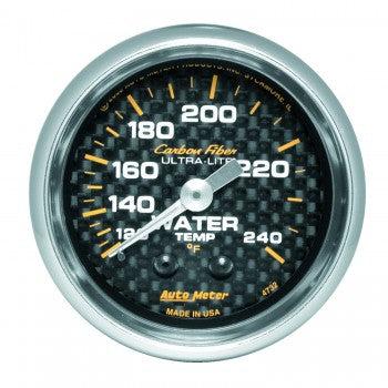 Water Temperature: 120-240°F - Carbon Fiber Mechanical Gauge (2 1/16)