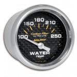 Water Temp: 100-250°F - Carbon Fiber Air-Core Gauge (2 1/16)