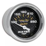 Water Temp: 100-250°F - Carbon Fiber Air-Core Gauge (2 1/16)