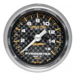 EGT Temperature: 0-1600°F - Carbon Fiber Stepper Motor Gauge (2 1/16)