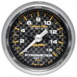 EGT Temperature: 0-1600°F - Carbon Fiber Stepper Motor Gauge (2 1/16)