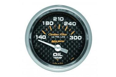 Oil Temperature: 140-300°F - Carbon Fiber Air-Core Gauge (2 1/16)