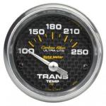 Transmission Temp: 100-250°F - Carbon Fiber Air-Core Gauge (2 1/16)