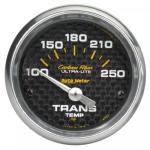 Transmission Temp: 100-250°F - Carbon Fiber Air-Core Gauge (2 1/16)