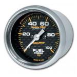 Fuel Pressure: 0-100 PSI - Carbon Fiber Stepper Motor Gauge (2 1/16)