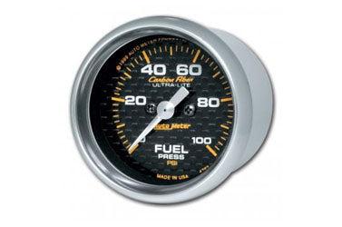 Fuel Pressure: 0-100 PSI - Carbon Fiber Stepper Motor Gauge (2 1/16)