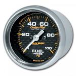 Fuel Pressure: 0-100 PSI - Carbon Fiber Stepper Motor Gauge (2 1/16)
