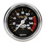 Nitrous Pressure: 0 - 1600PSI - Carbon Fiber Stepper Motor Gauge (2 1/16)