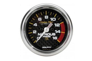 Nitrous Pressure: 0 - 1600PSI - Carbon Fiber Stepper Motor Gauge (2 1/16)