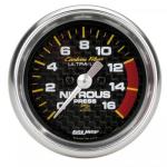 Nitrous Pressure: 0 - 1600PSI - Carbon Fiber Stepper Motor Gauge (2 1/16)