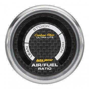 Narrowband Air/Fuel Ratio: Lean/Rich - Carbon Fiber Gauge (2 1/16)