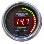 Wideband Air/Fuel Ratio: 6:1-20:1 AFR - Carbon Fiber Digital Gauge (2 1/6)