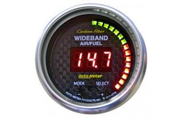 Wideband Air/Fuel Ratio: 6:1-20:1 AFR - Carbon Fiber Digital Gauge (2 1/6)