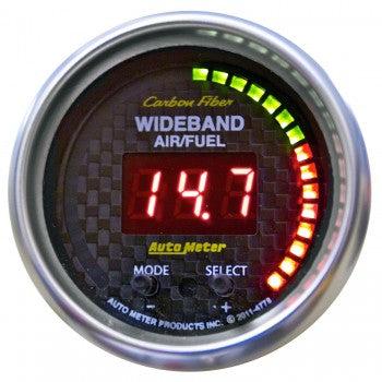 Wideband Air/Fuel Ratio: 6:1-20:1 AFR - Carbon Fiber Digital Gauge (2 1/6)