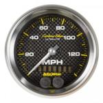 Speedometer: 0-140 MPH - GPS Carbon Fiber (3 3/8)