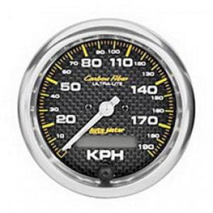 Speedometer: 0-190 KM/H - Carbon Fiber Electric Gauge (3 3/8)