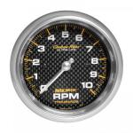 Tachometer: 0-10,000 RPM - Carbon Fiber In-Dash Gauge (3 3/8)