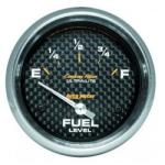 Fuel Level: 240-33 Ω - Carbon Fiber Air-Core SSE Gauge (2 5/8)