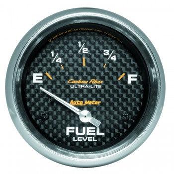 Fuel Level: 240-33 Ω - Carbon Fiber Air-Core SSE Gauge (2 5/8)