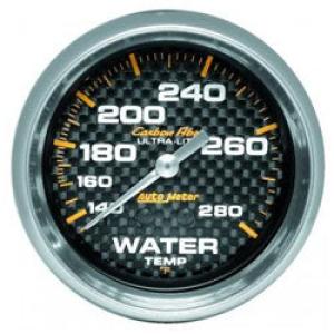 Water Temperature: 140-280°F - Carbon Fiber Mechanical Gauge (2 5/8)