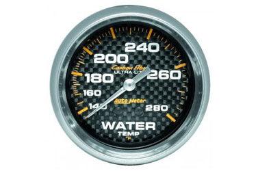 Water Temperature: 140-280°F - Carbon Fiber Mechanical Gauge (2 5/8)