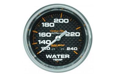 Water Temperature: 120-240°F - Carbon Fiber Mechanical Gauge (2 5/8)