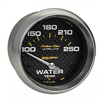 Water Temp: 100-250°F - Carbon Fiber Air-Core Gauge (2 5/8)