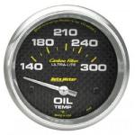 Oil Temperature: 140-300°F - Carbon Fiber Air-Core Gauge (2 5/8)
