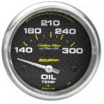 Oil Temperature: 140-300°F - Carbon Fiber Air-Core Gauge (2 5/8)