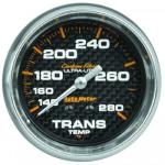 Transmission Temp: 140-280 °F - Carbon Fiber Mechanical Gauge (2 5/8)