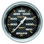 Brake Pressure: 0-1600 PSI - Carbon Fiber Stepper Motor Gauge (2 5/8)