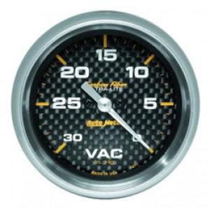 Vacuum: 0-30 inHg - Carbon Fiber Stepper Motor Gauge (2 5/8)