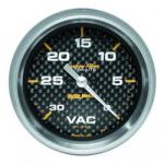 Vacuum: 0-30 inHg - Carbon Fiber Stepper Motor Gauge (2 5/8)