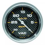 Vacuum: 0-30 inHg - Carbon Fiber Stepper Motor Gauge (2 5/8)
