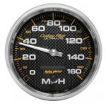Speedometer: 0-160 MPH - Carbon Fiber Electric Gauge (5)