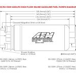 AEM 044-Style 400LPH Inline Fuel Pump (50-1005)