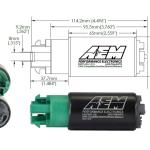 AEM 340lph E85 Fuel Pump for WRX STi GTR (50-1215)