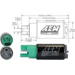 AEM 340lph E85 Fuel Pump for Evo X BRZ 15+WRX (50-1220)