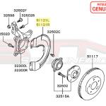 Mitsubishi Front Brake Dust Cover - Evo 7/8/9