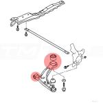 Energy Suspension Front Control Arm Bushings for Evo 7/8/9 (5.3133G)