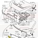 Mitsubishi OEM Hood Latch for Evo X (5908A010)