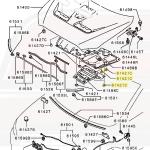 Mitsubishi OEM Under Hood Insulator Clip for Evo X (5915A064)