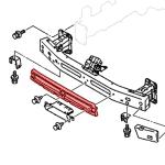 Mitsubishi OEM Front Bumper Core Support for Evo X (6400B663)